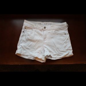 White Denim Shorts